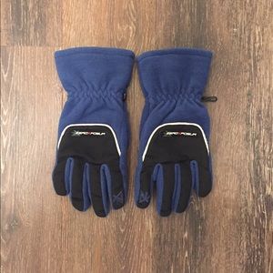 ZeroXposur Blue Fleece Ski or Snowboard Gloves